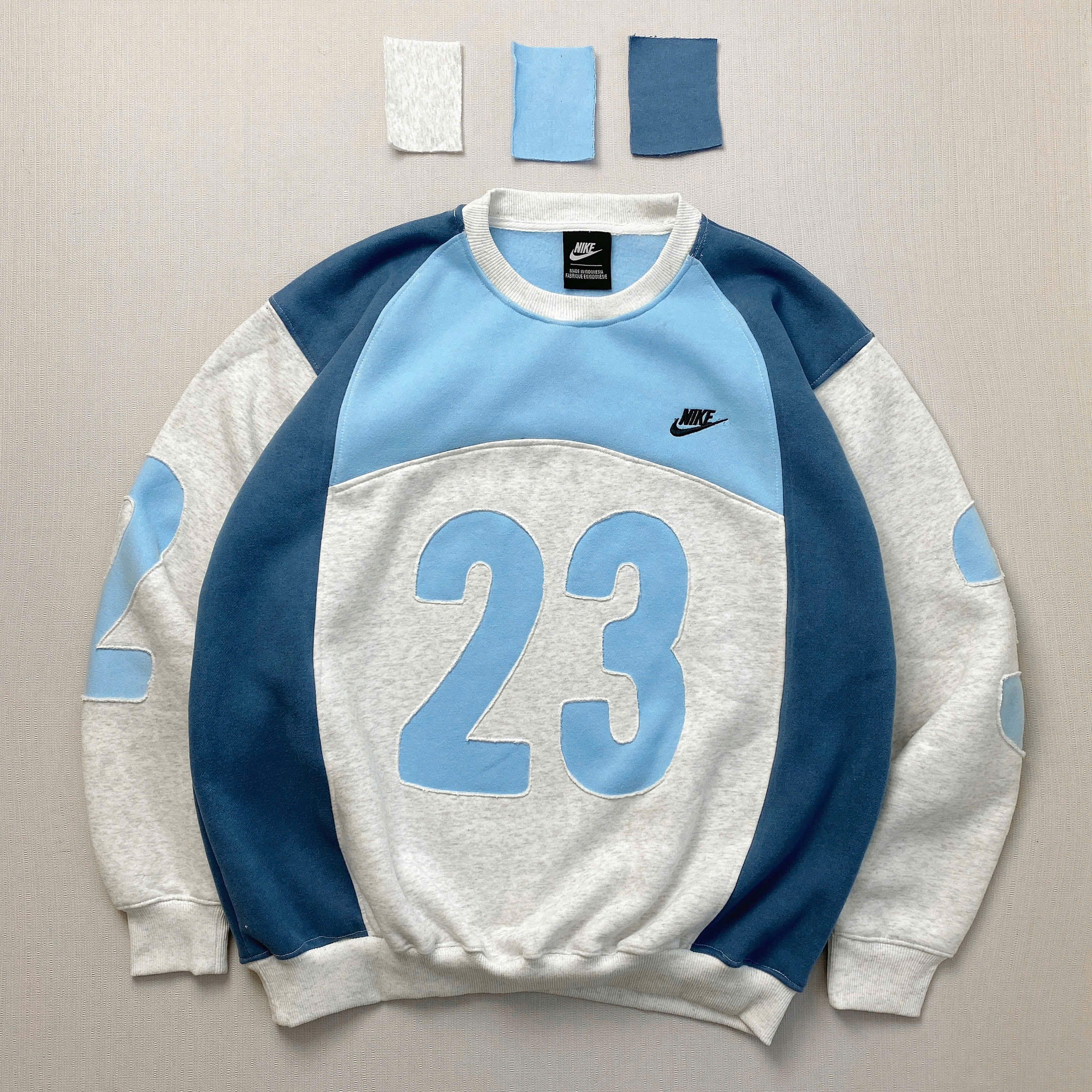 1-of-1 Reworked Heritage Sweatshirt - Blue/Heather Grey