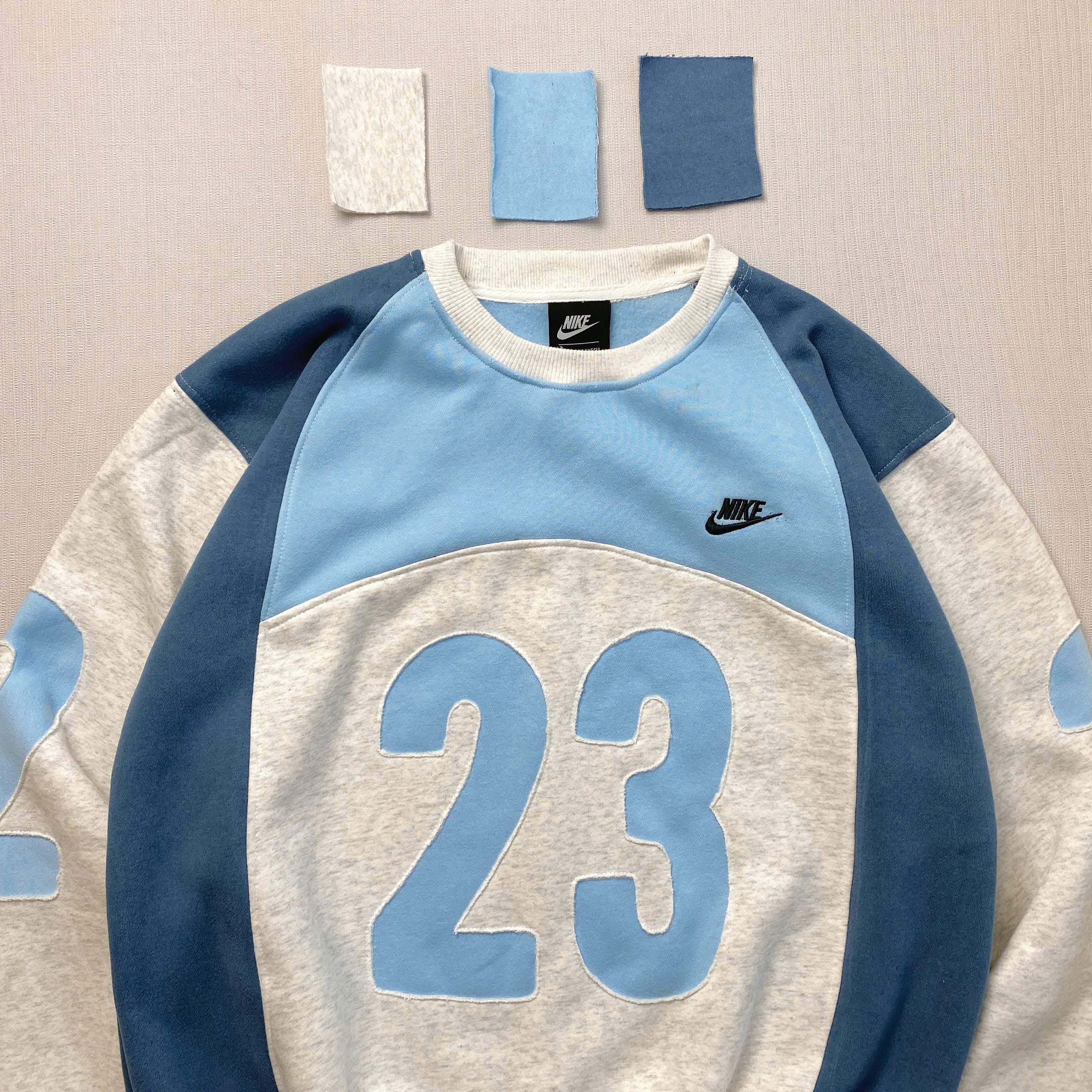 1-of-1 Reworked Heritage Sweatshirt - Blue/Heather Grey