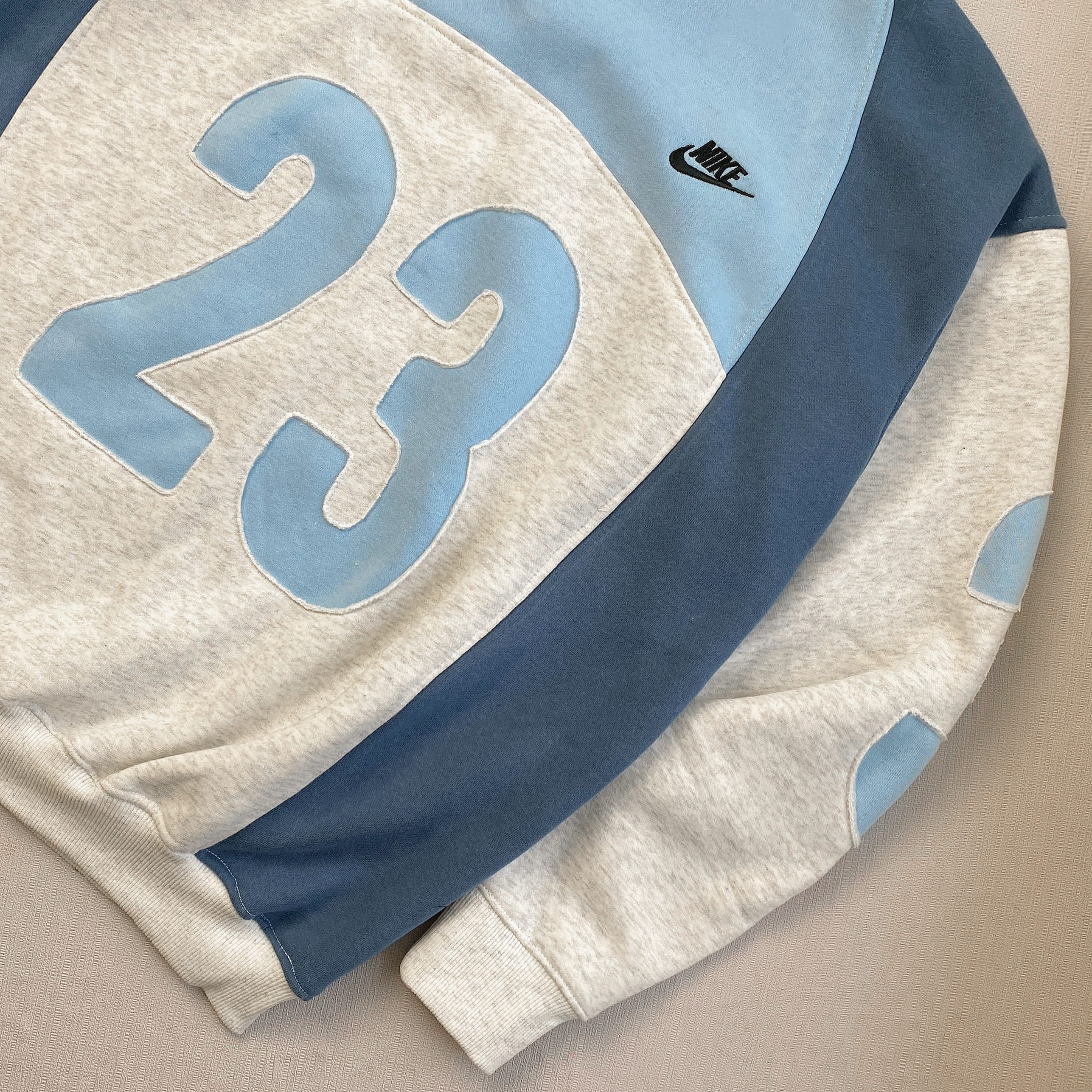 1-of-1 Reworked Heritage Sweatshirt - Blue/Heather Grey