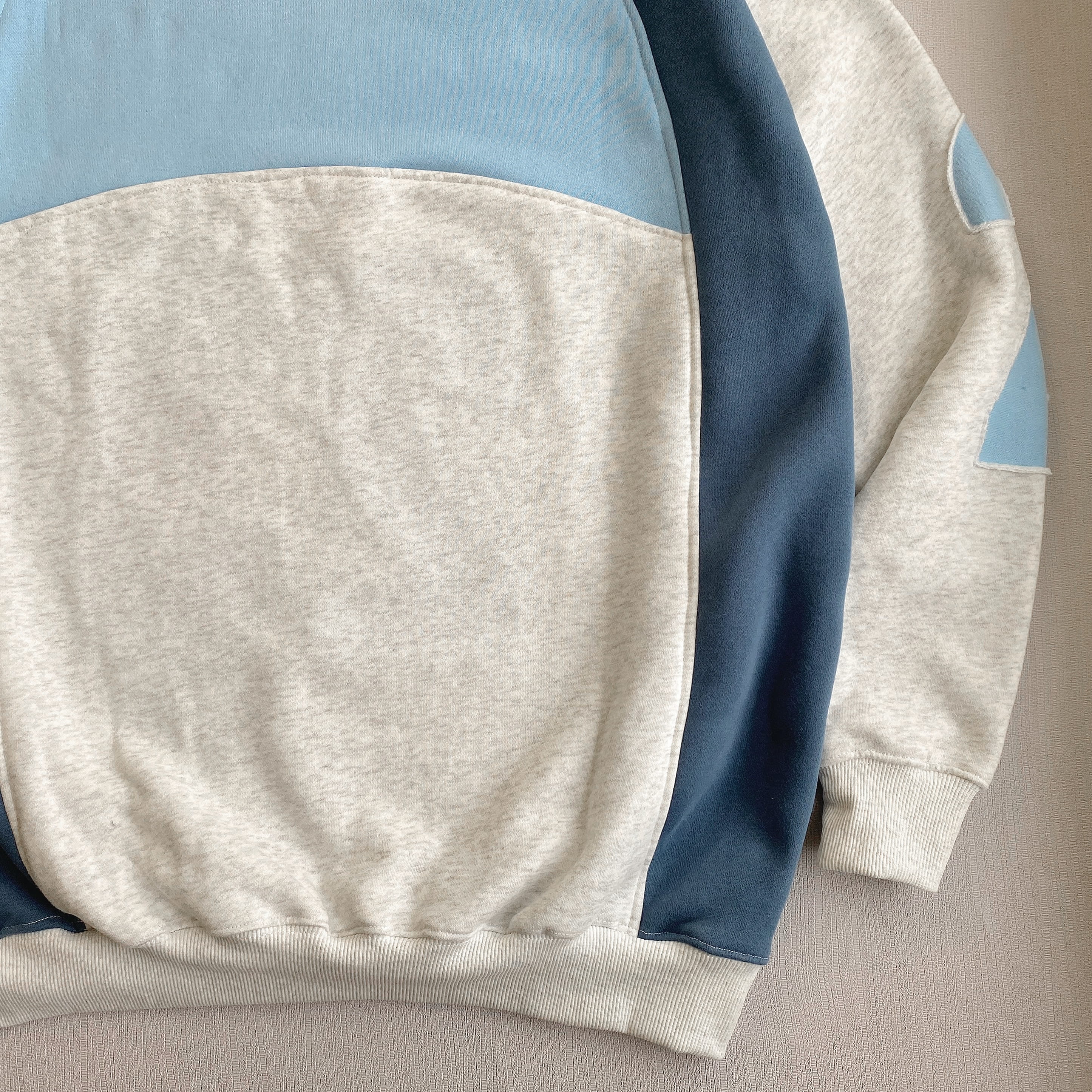 1-of-1 Reworked Heritage Sweatshirt - Blue/Heather Grey