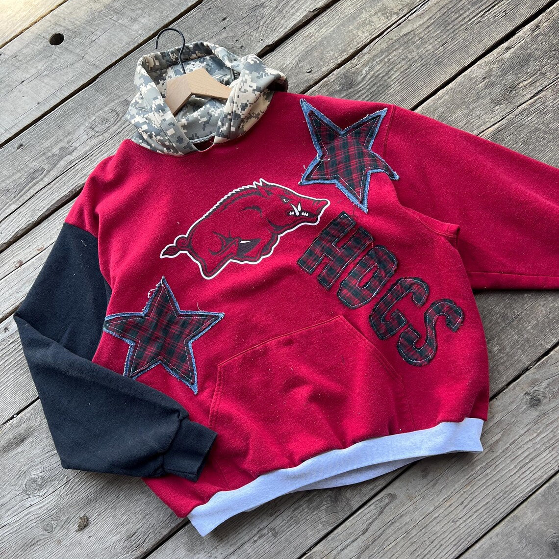 College Patchwork Crewneck (XL)
