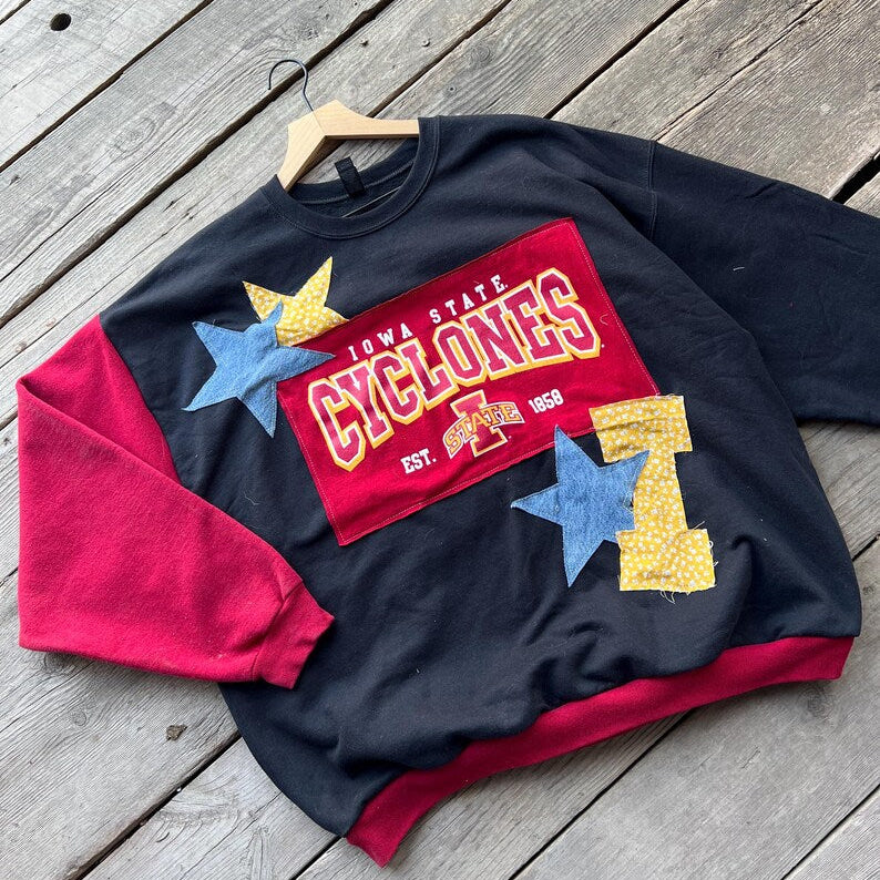College Patchwork Crewneck (2XL)
