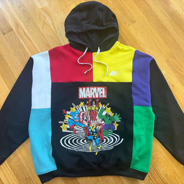 Streetwear upcycled hoodie