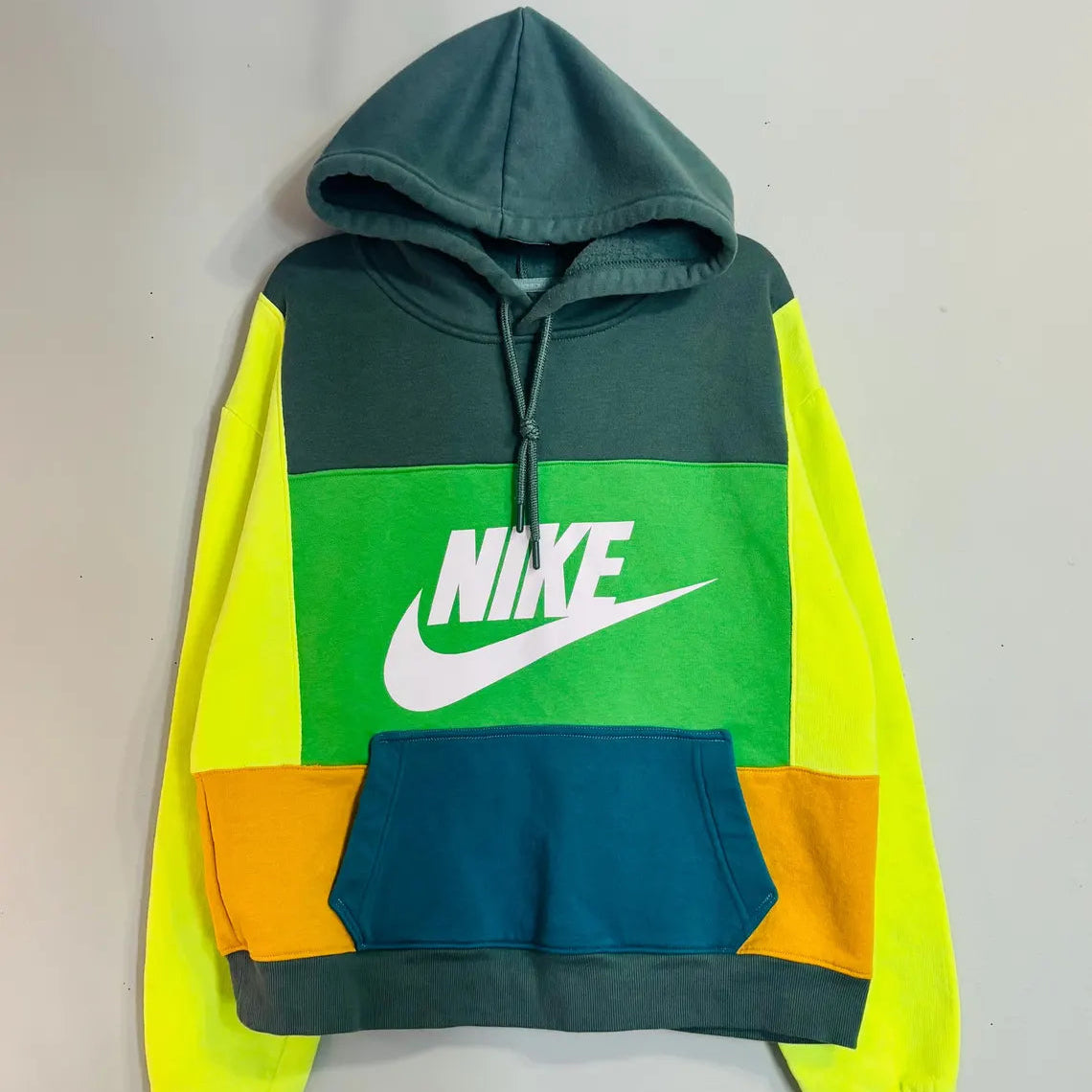 Patch upcycled hoodie