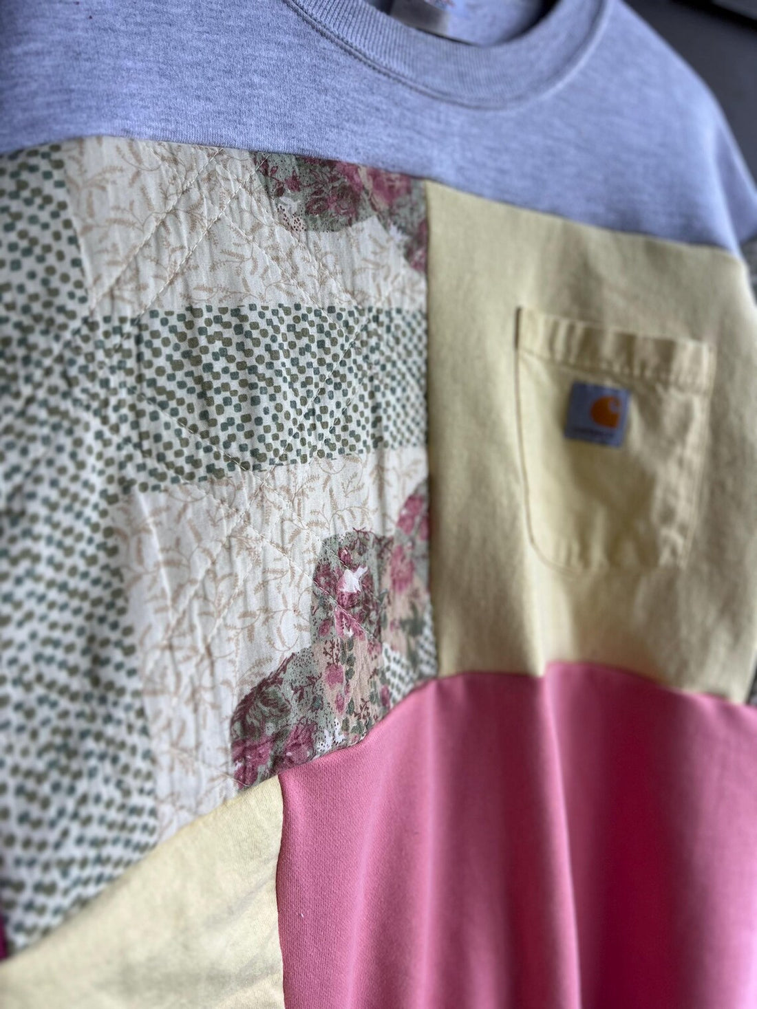 Reworked Crewneck yellow floral (XL)