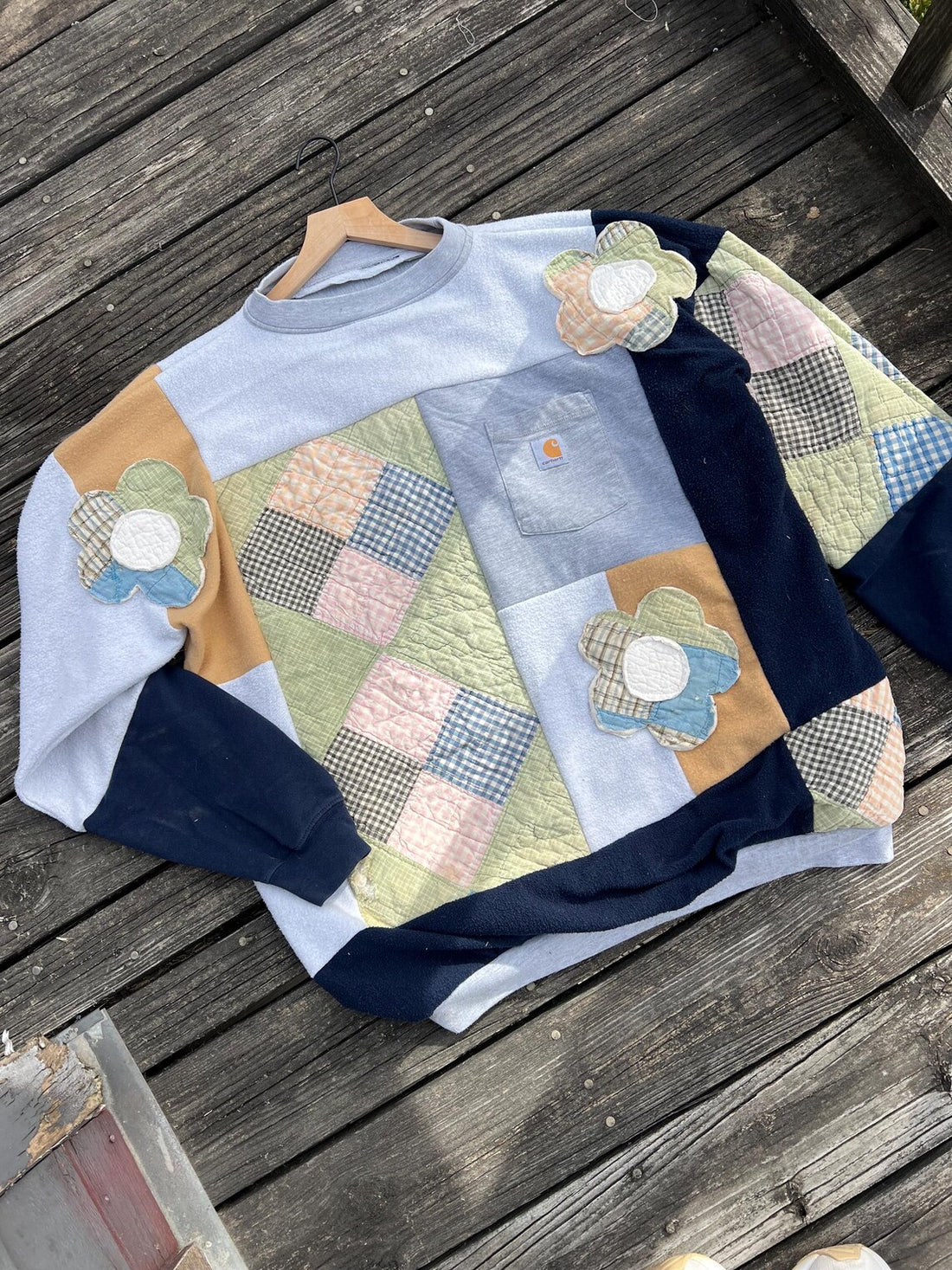 Streetwear upcycled hoodie