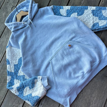 Reworked quilted sleeve hoodie (oversized large) 1