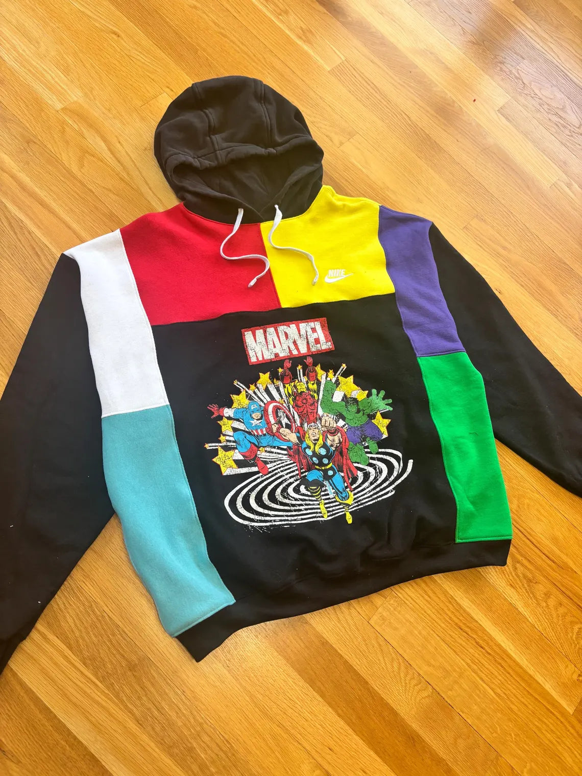 Streetwear upcycled hoodie