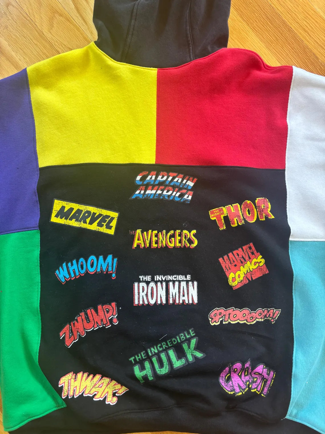 Streetwear upcycled hoodie