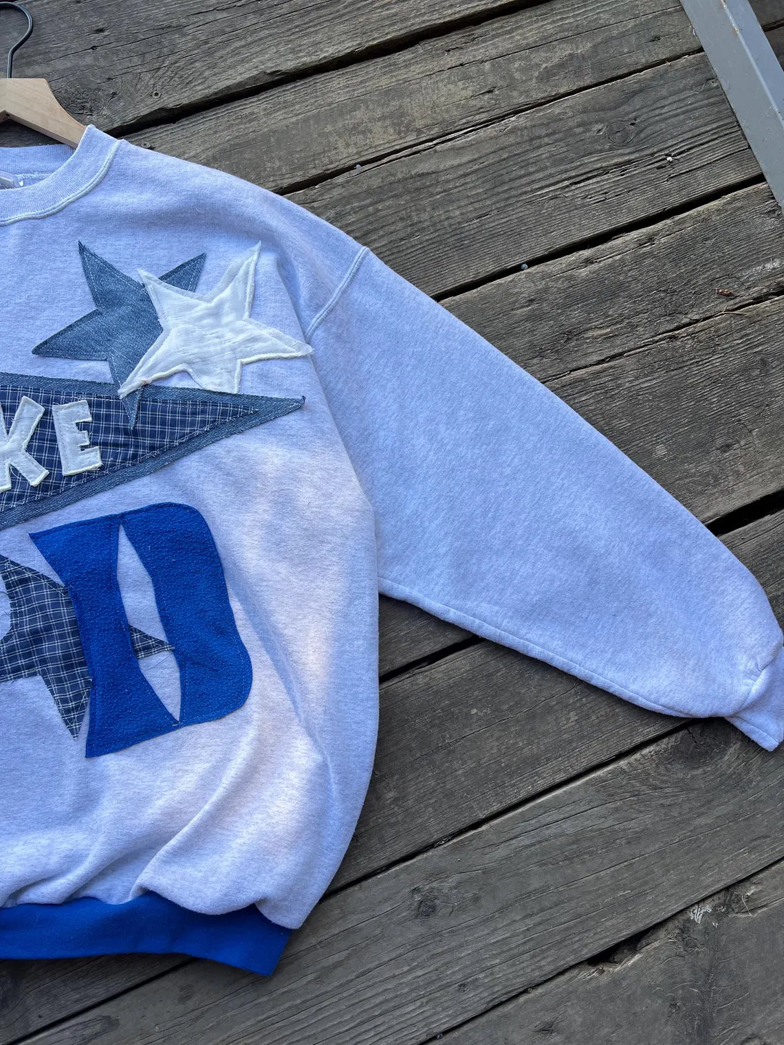 College Patchwork Basketball Crewneck (XL)