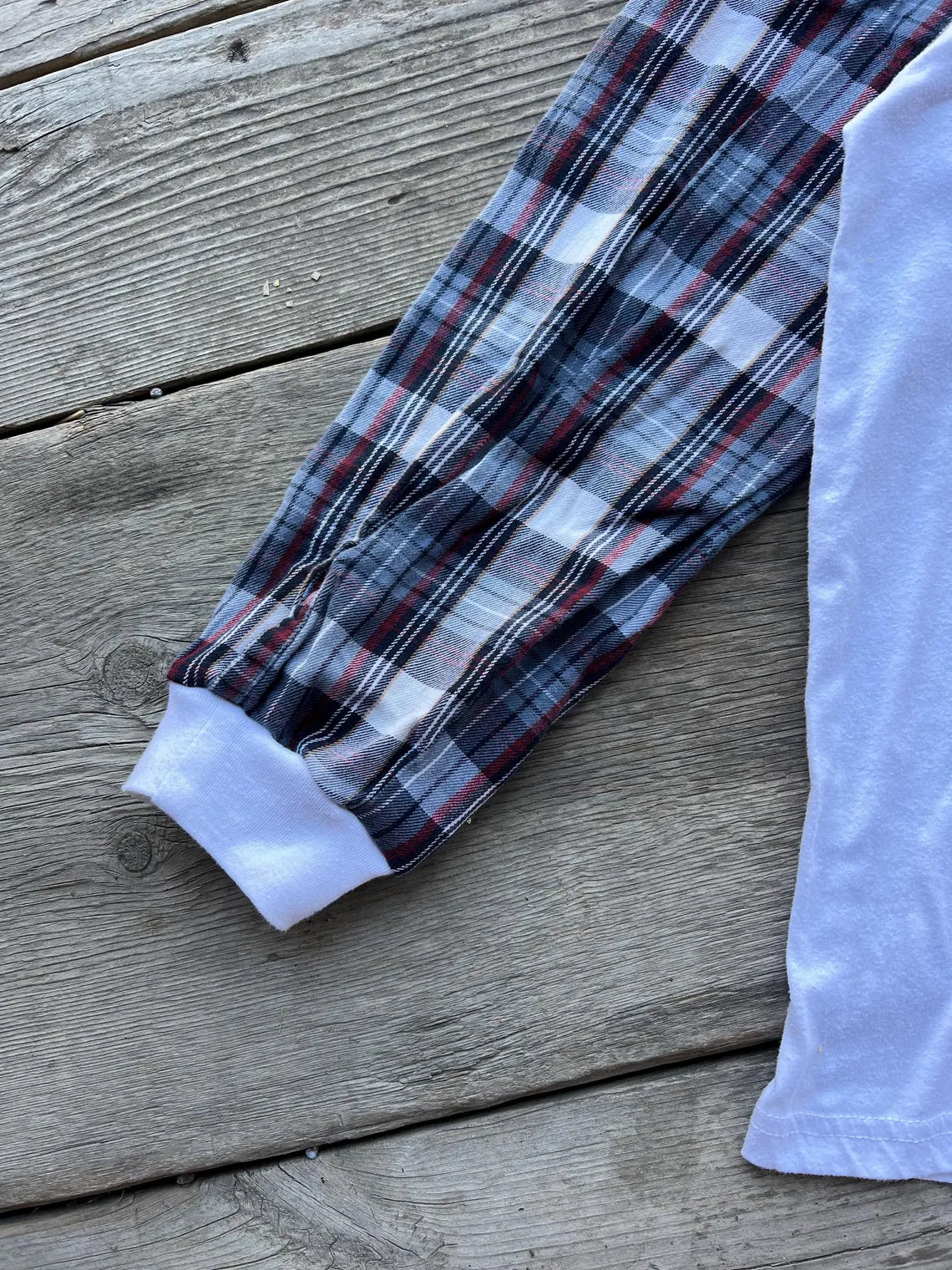 College Patchwork Basketball long sleeve rework (Med)