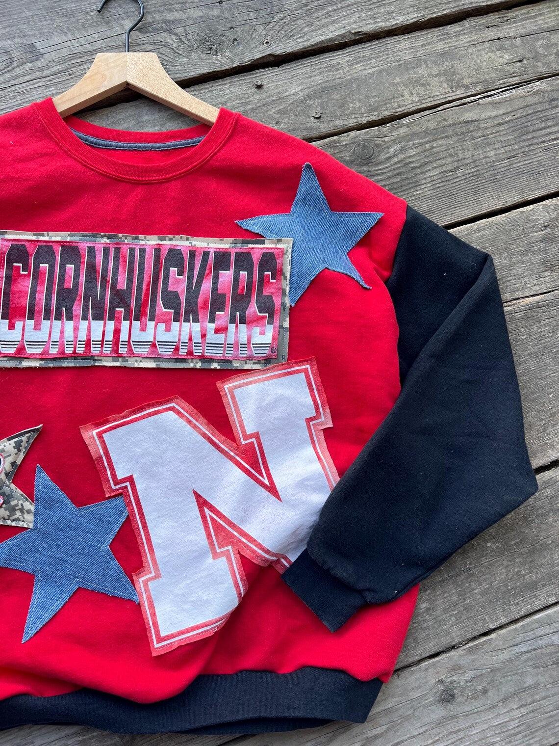 College Patchwork Crewneck (XL)