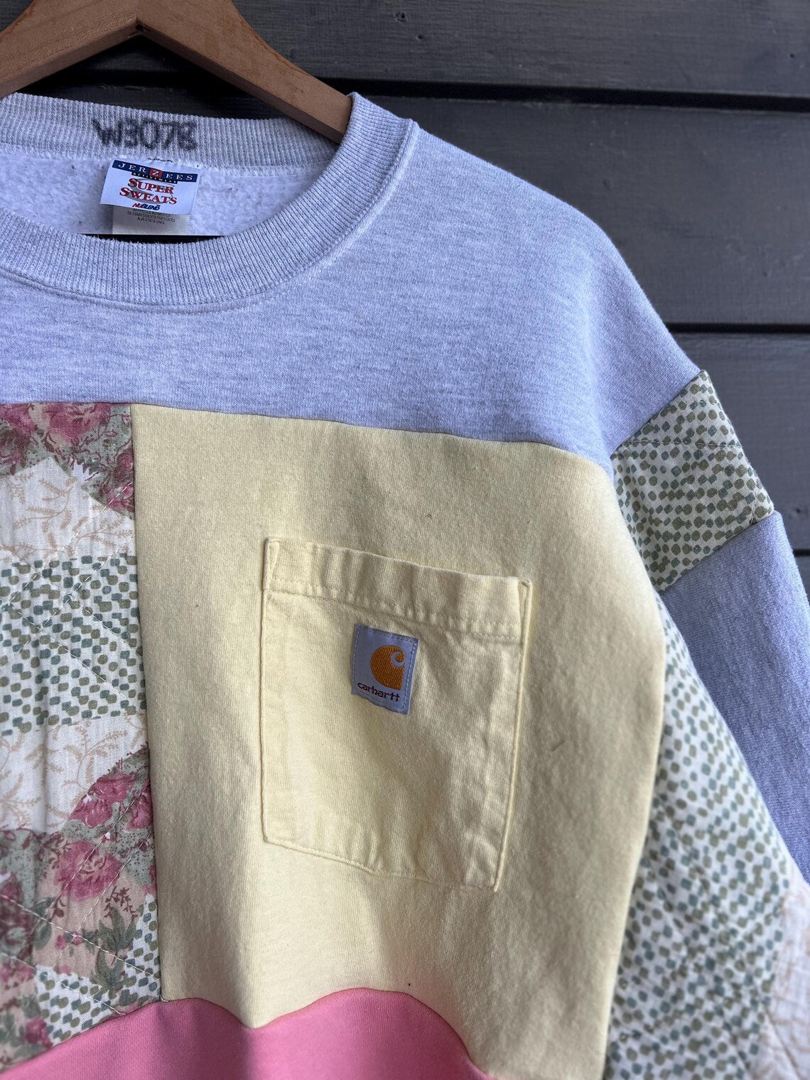 Reworked Crewneck yellow floral (XL)