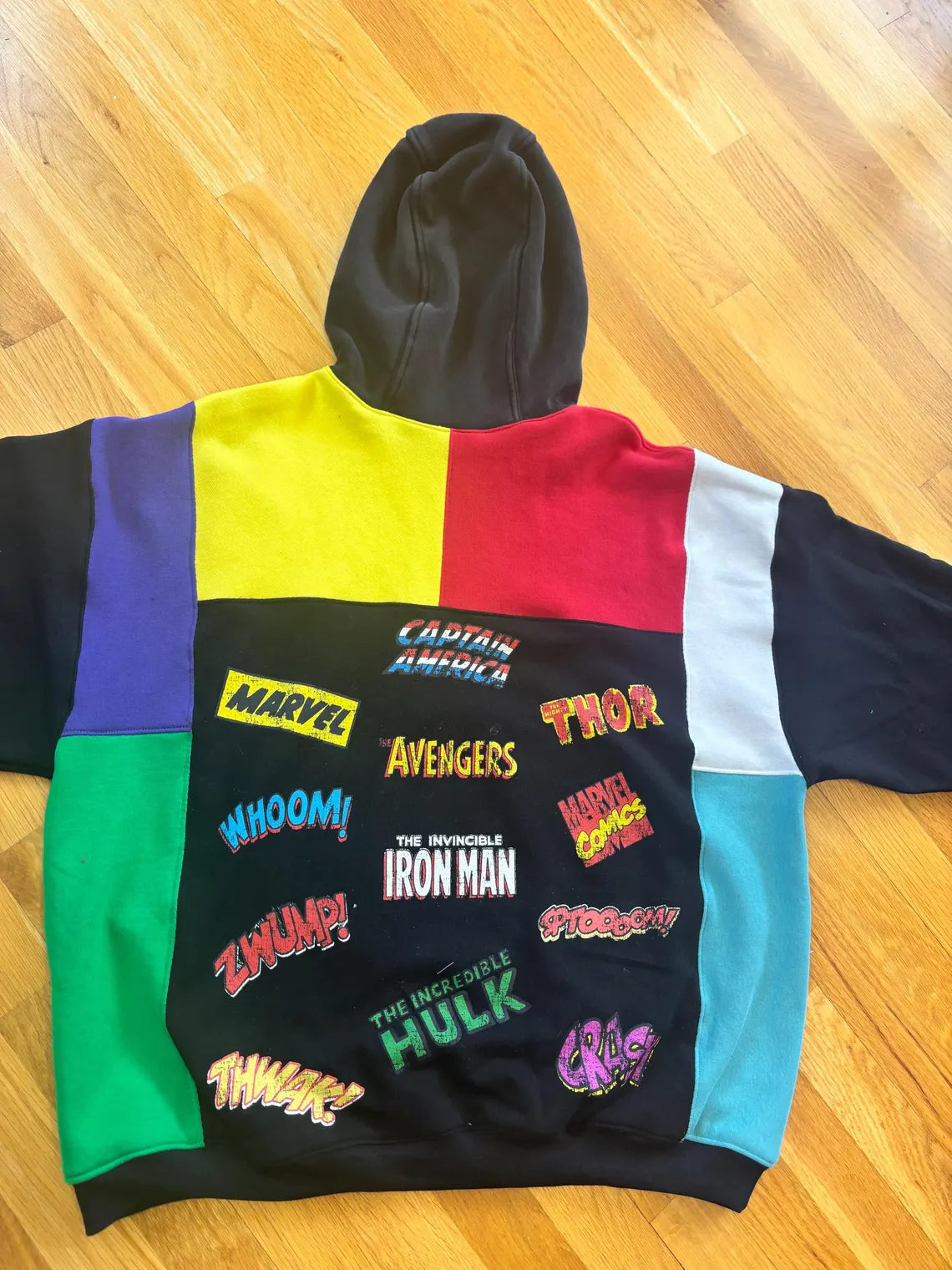 Streetwear upcycled hoodie