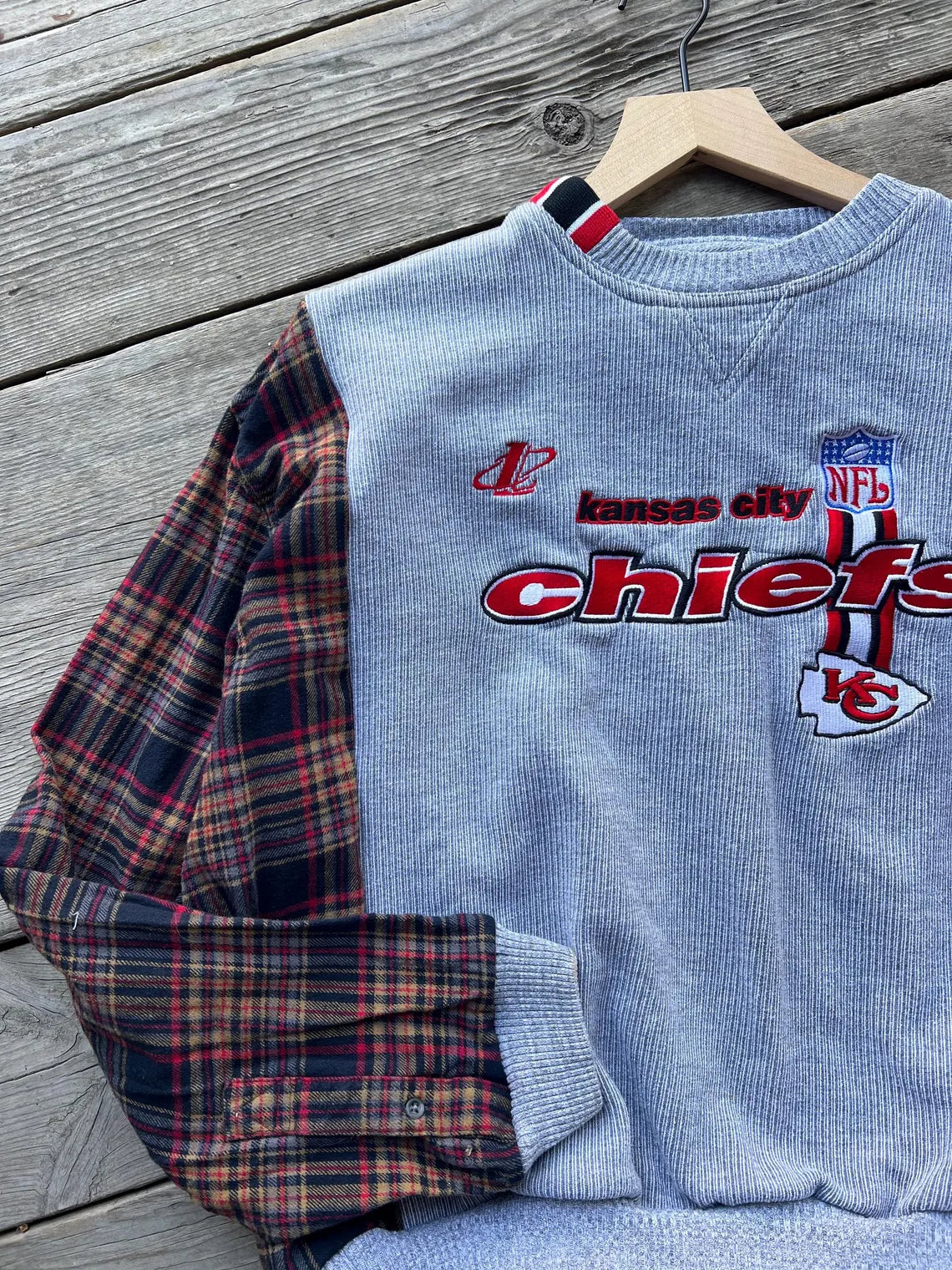Patchwork rework vintage crewneck (Medium)